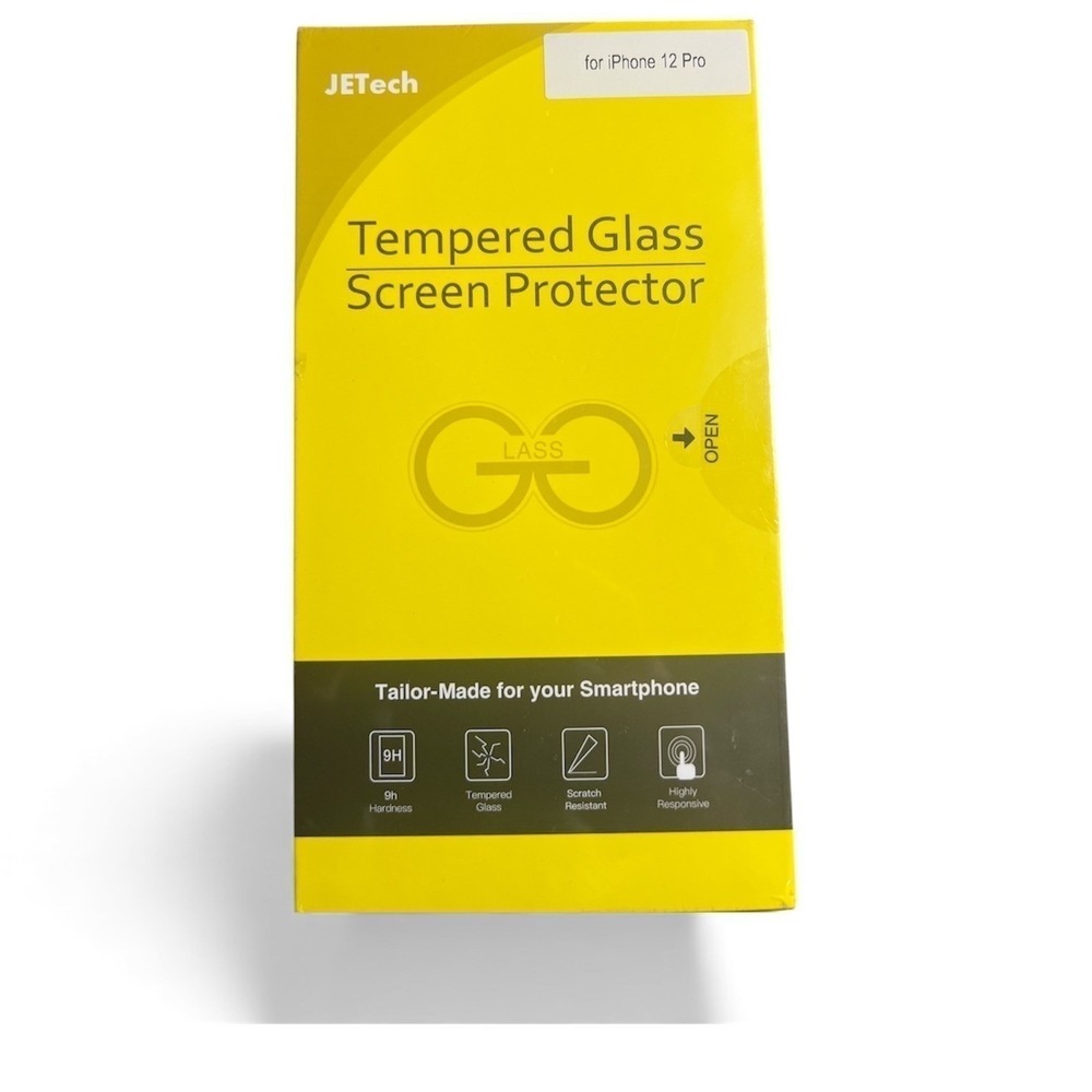 JETech Tempered Glass Screen Protector for iPhone 12 Pro 2‎ Pack